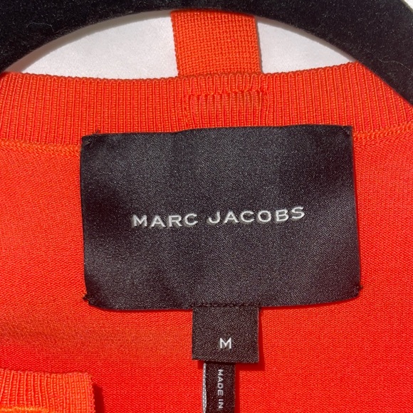 Marc Jacobs Orange Cropped Cardigan Medium - Picture 9 of 11